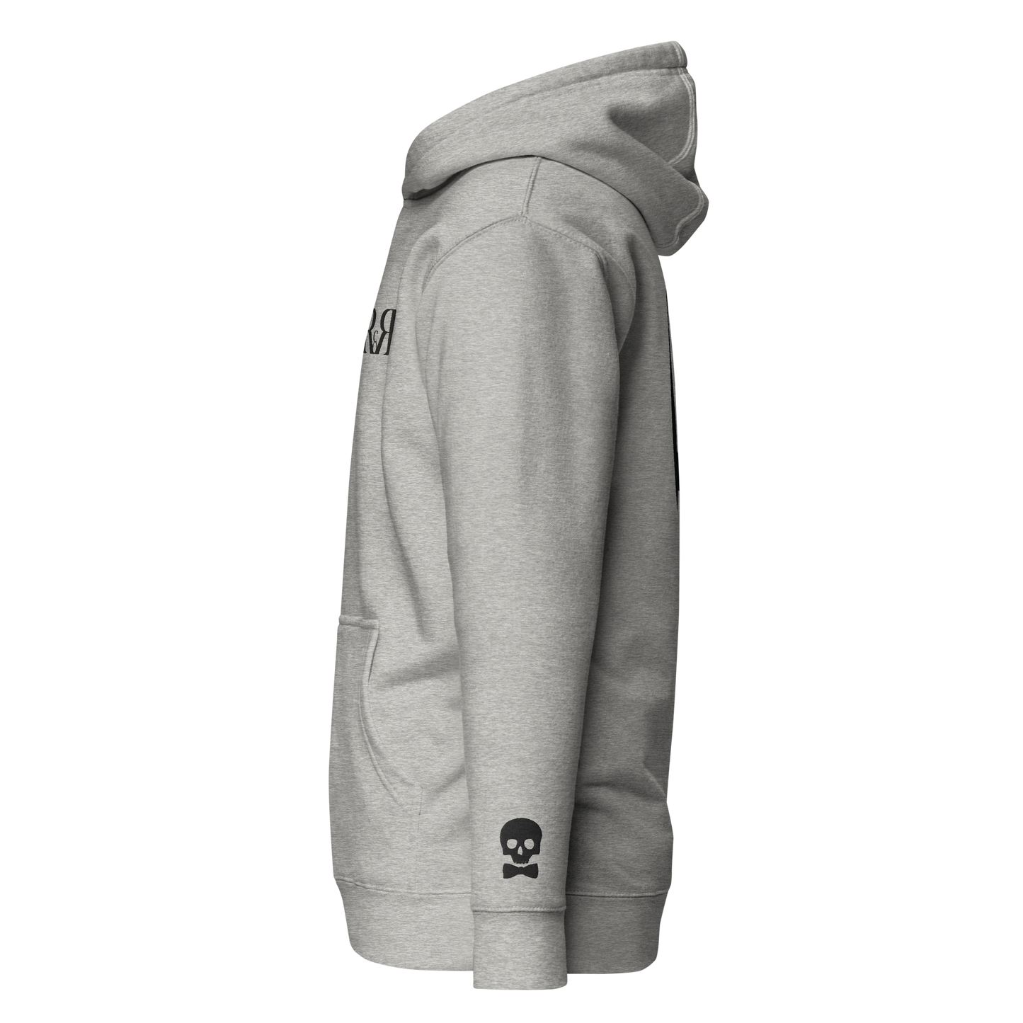 The Classic Foundation Hoodie – Black Mark Full Shadow Back