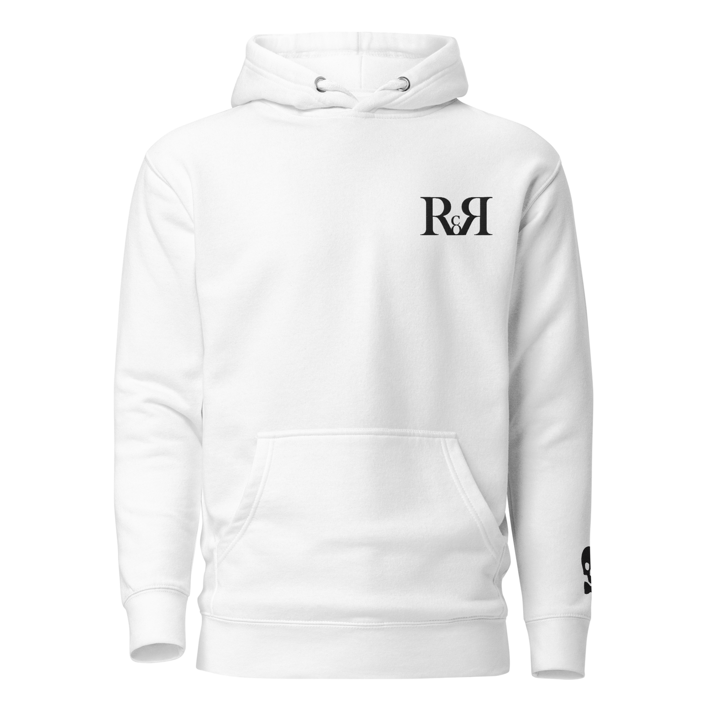 The Classic Foundation Hoodie – Black Mark Full Shadow Back