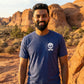 Mens Life Pursuit Tee – White Shadow Back