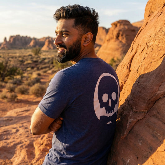 Mens Life Pursuit Tee – White Shadow Back