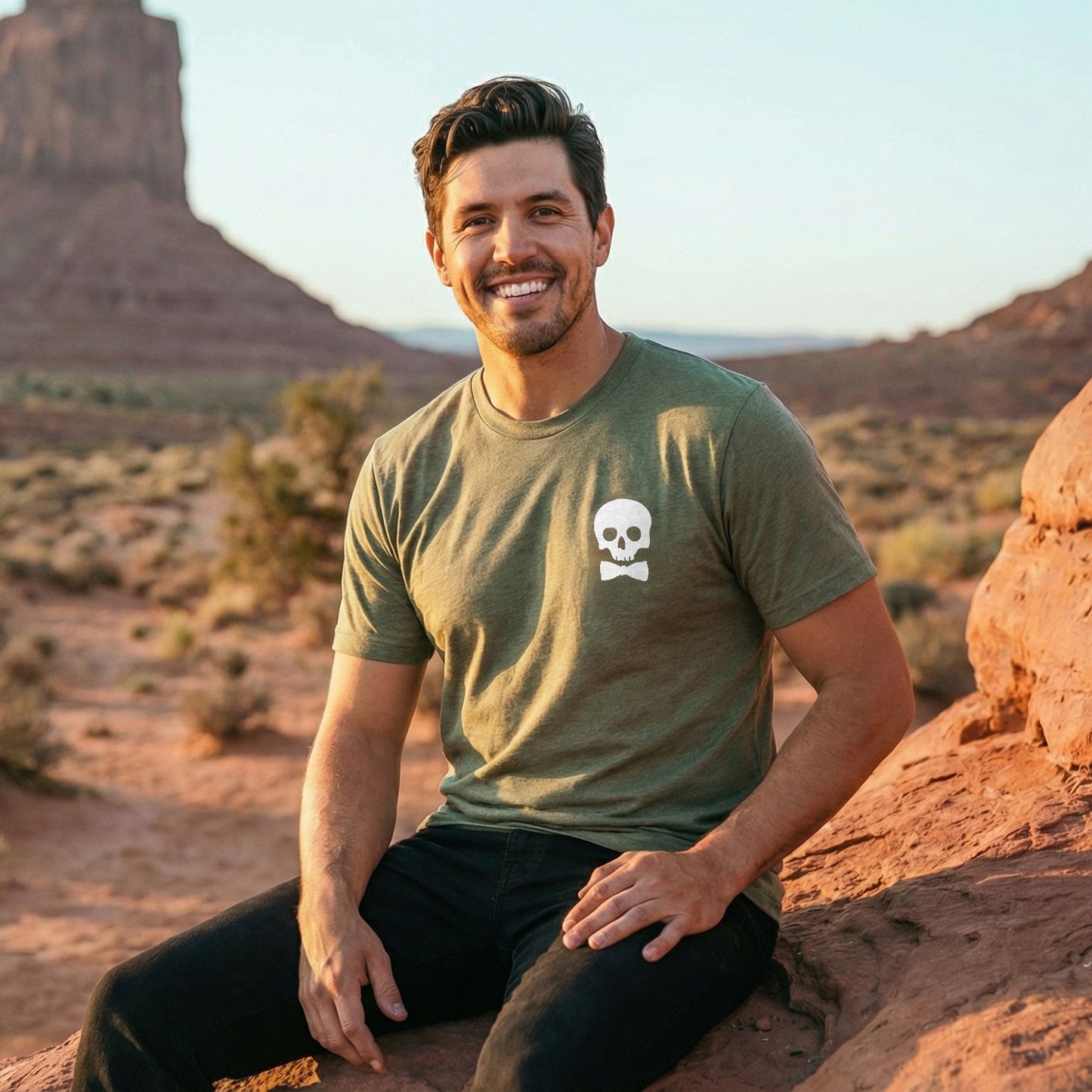 Mens Life Pursuit Tee – White Shadow Back