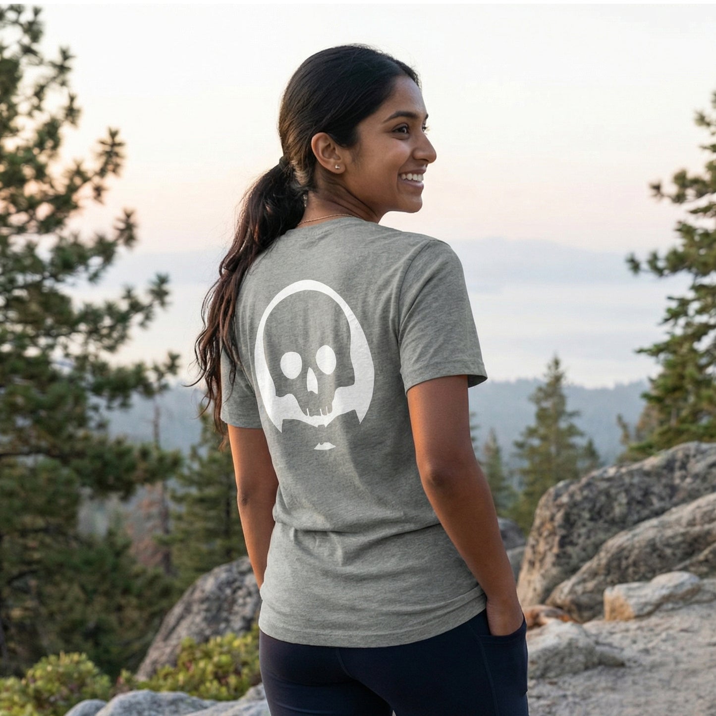 Womens Life Pursuit Tee – White Shadow Back