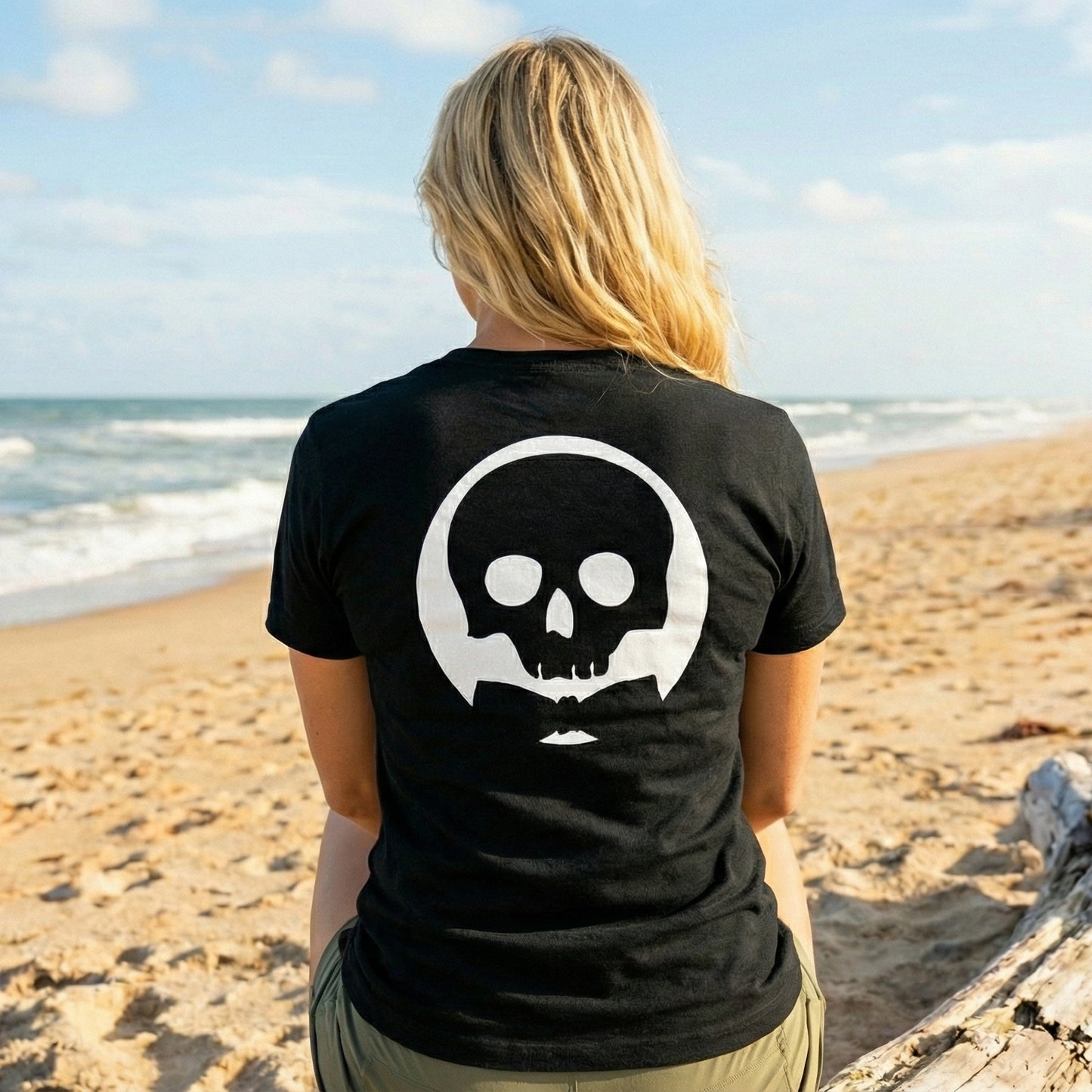 Womens Life Pursuit Tee – White Shadow Back