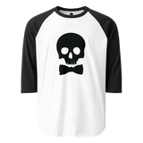 The Classic Pursuit Baseball Shirt – Full Front Black Skull